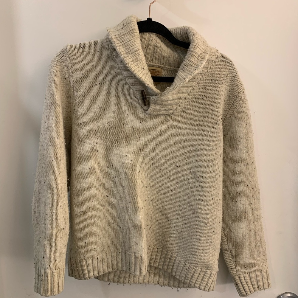 Telluride Clothing Co. Shawl Collar Knit Sweater with Elbow Pads